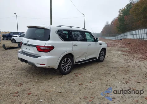 2022 Nissan Armada Sv 2Wd из США, поврежденный, VIN JN8AY2AC2N9163211